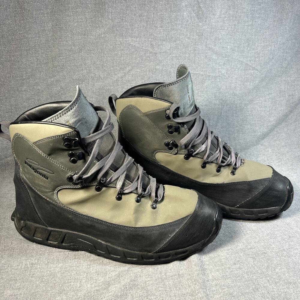 Patagonia Rock Grip Wading Boots Men’s 14 Fly Fishing Rubber Sole 79326